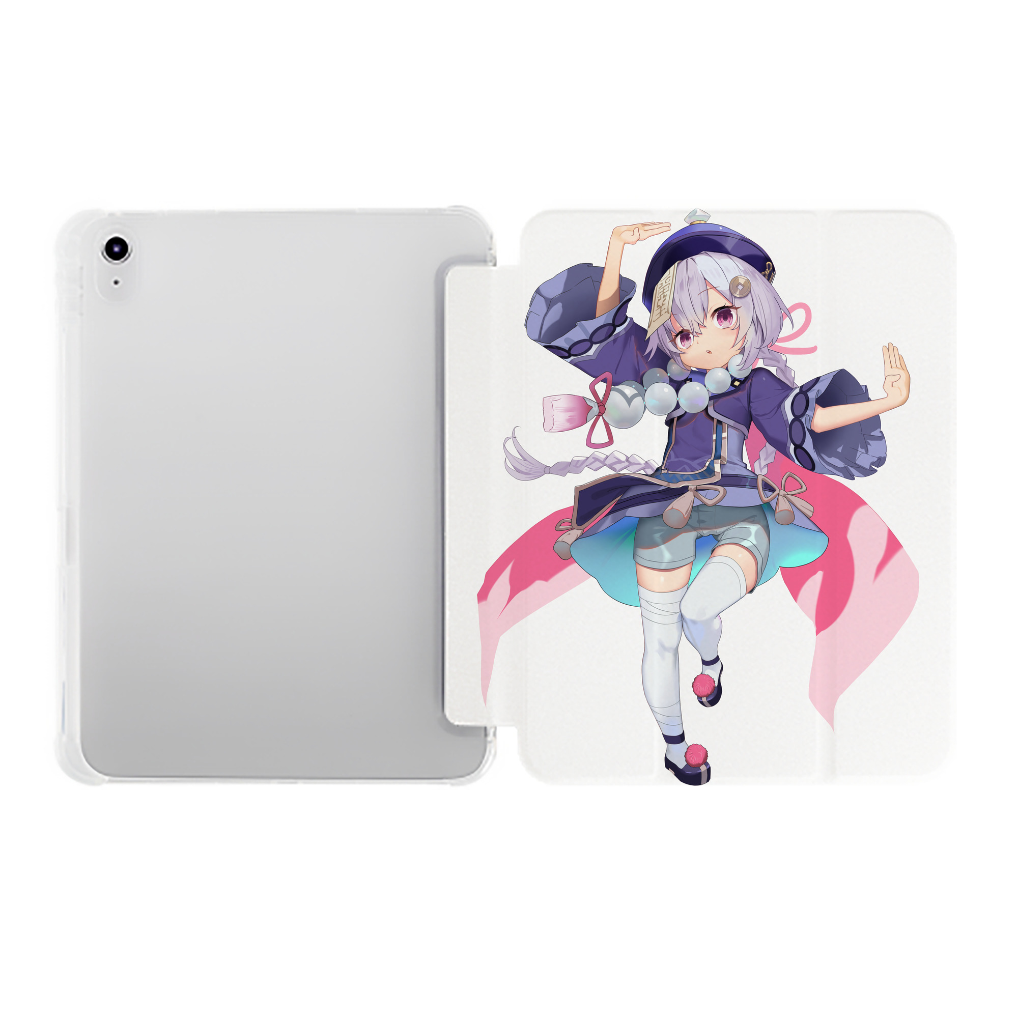 げんし神 七七 なな  genshin Nana IPad ケース ペン収納付き 三つ折りスタンド PUレザー×シリコン 対応機種9.5/10.5/10.9インチ